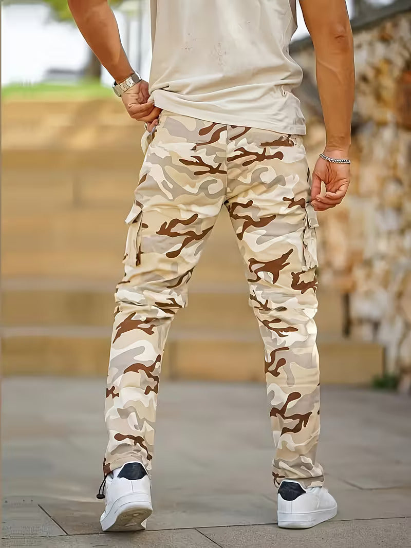 Men's Gold Camo Cargo Pants
