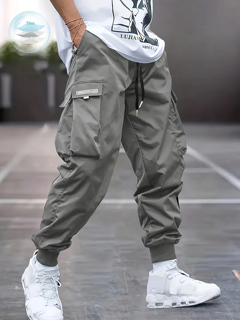 Men's Grey Drift Cargo Pants