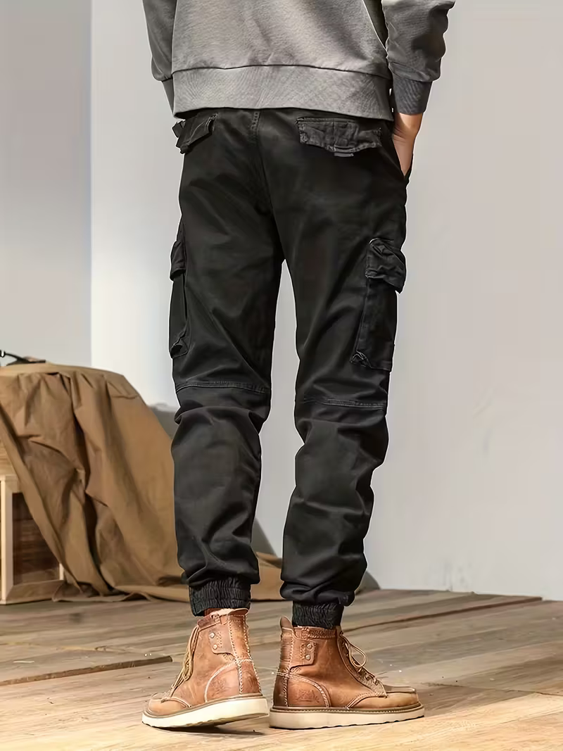 Men's Black Stylish Cargo Pants