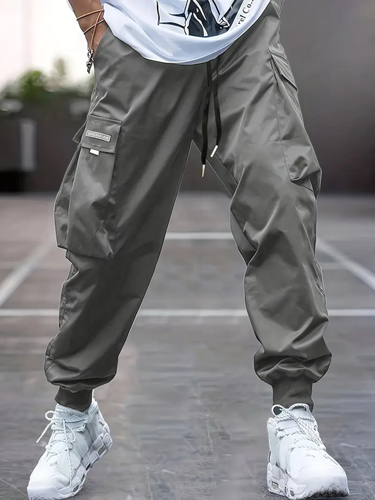 Men's Grey Drift Cargo Pants
