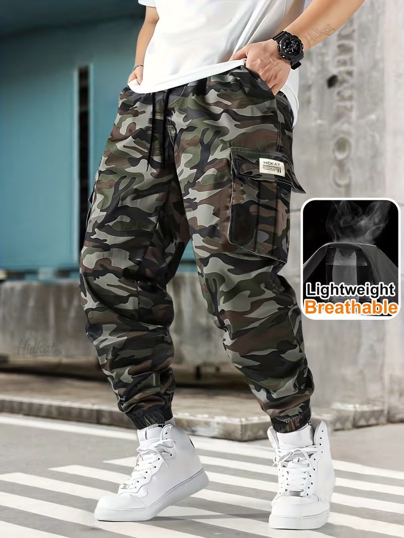 Men's Green Camo Cargo Pants