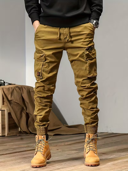 Men's Khaki Stylish Cargo Pants