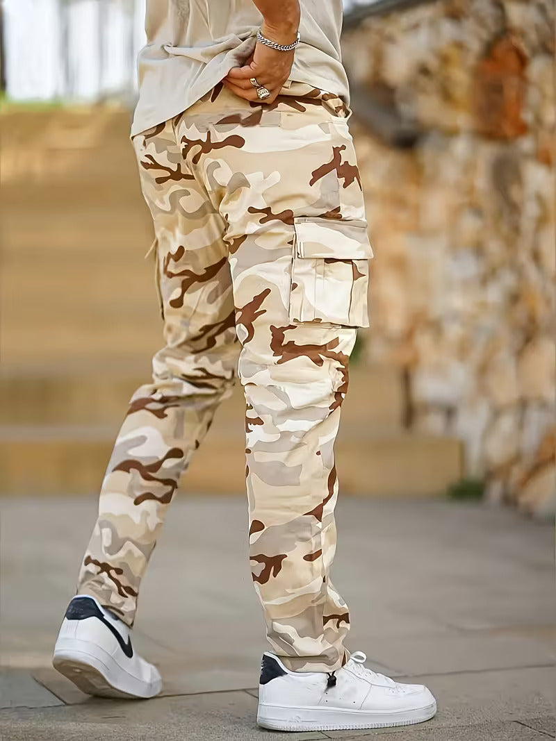 Men's Gold Camo Cargo Pants
