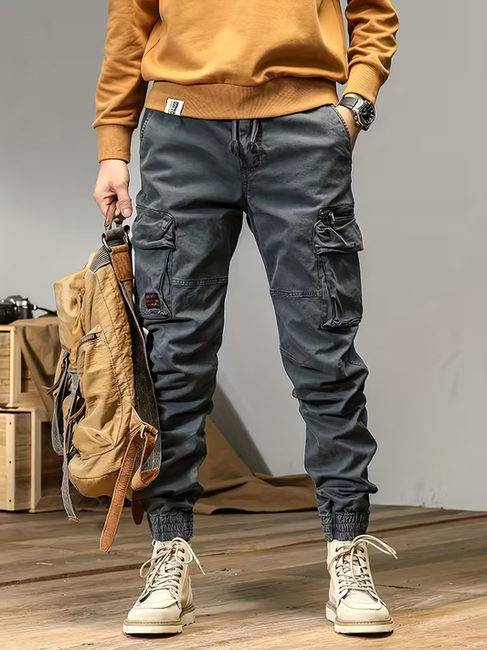 Men's Grey Stylish Cargo Pants